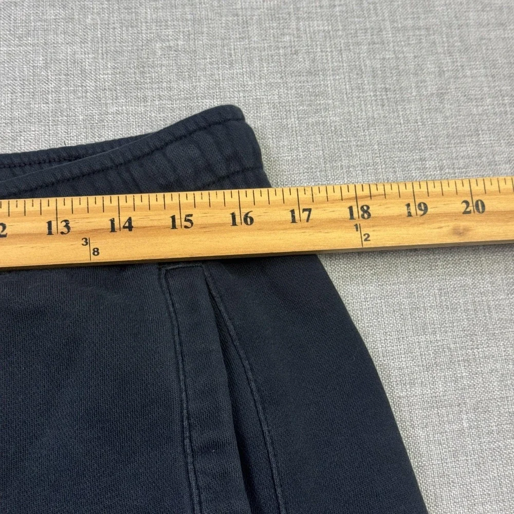 Nike Fleece Sweat Shorts Mens Medium Black Athletic Drawstring Pockets 10 Inseam